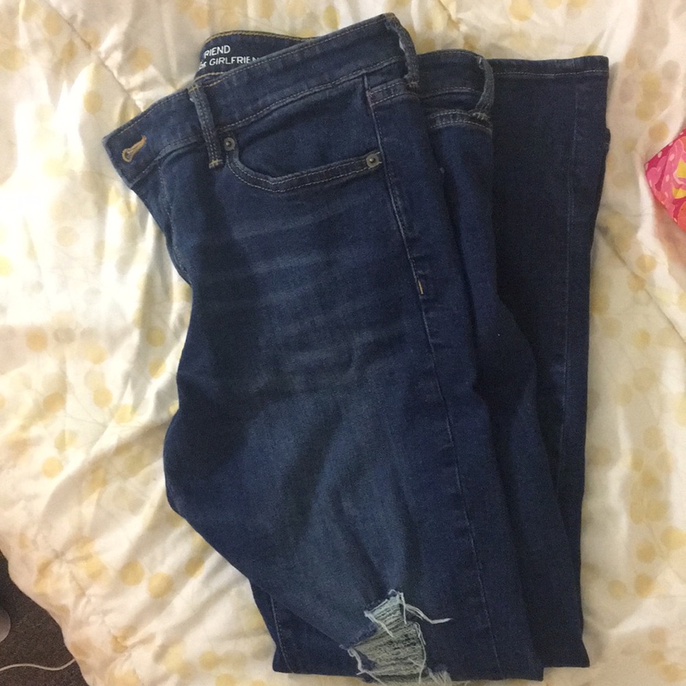 Gap Girlfriend Ripped Jeans